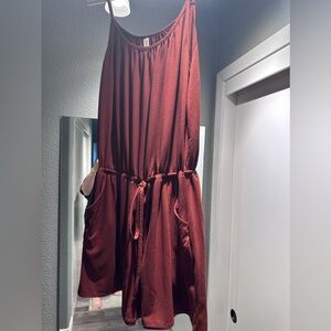 Women’s shorts/jumpsuit romper XL, soft burnt orange